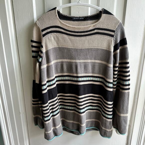 Gudrun Sjoden Alfrida Striped Sweater Recycled Cotton - Picture 2 of 8